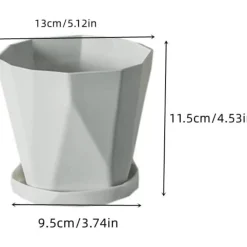 Dtopbuyage - Lot 3 pots fleurs plastique 13cm