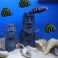 Dtopbuyage Plantes Et Décoration | - Lot 2 statues tête île pâques déco
