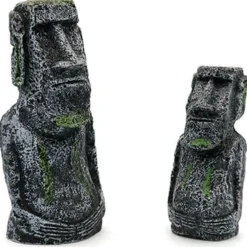 Dtopbuyage Plantes Et Décoration | - Lot 2 statues tête île pâques déco