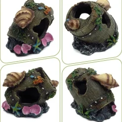 Dtopbuyage Plantes Et Décoration | - Ornement aquarium barrel cave 1 pcs