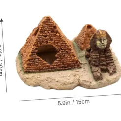 Dtopbuyage Plantes Et Décoration | - Ornement aquarium pyramide en résine