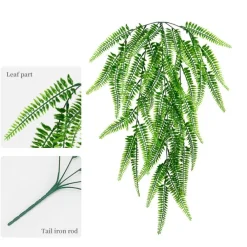 Dtopbuyage - Plantes artificielles - tiges de fougères et de feuilles persanes pour mur type a -