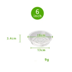 Dtopbuyage Pots, Jardinières Et Carrés Potagers | - Plateaux de soutènement pour pots de plantes transparents 15cm10pcs