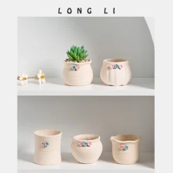 Dtopbuyage Cache-Pots Et Bacs D'Intérieur | - Pot de fleurs succulentes en céramique
