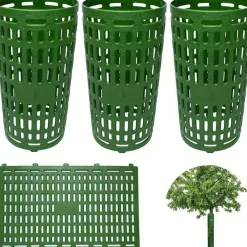 Dtopbuyage Outils De Jardinage Et Accessoires | - Protège-bark pour jeunes plants en plastique 38cm*25cm vert2 pièces