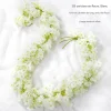 Dtopbuyage Plantes Artificielles | - Vigne de fleurs de cerisier artificielles pour décor intérieur et masquer les tuyaux blanc