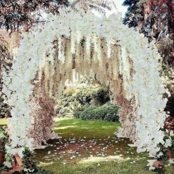 Dtopbuyage Plantes Artificielles | - Vigne de fleurs de cerisier artificielles pour décor intérieur et masquer les tuyaux blanc