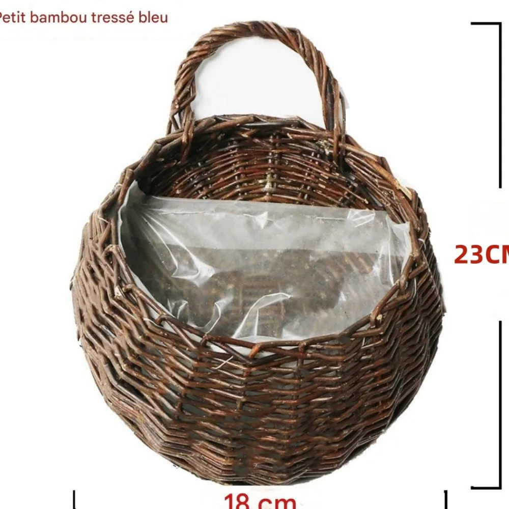 Dtopbuyage Plantes Artificielles | - Vinée de roses artificielles avec panier de bambou pour décoration rose