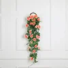 Dtopbuyage - Vinée de roses artificielles avec panier de bambou pour décoration champagne Outlet