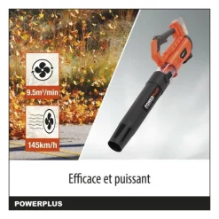 Dual Power Broyeurs, Nettoyeurs Et Souffleurs | - Souffleur de feuilles a batterie 20v powdpg7521 - livré sans batterie ni chargeur