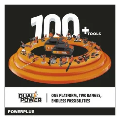 Dual Power Broyeurs, Nettoyeurs Et Souffleurs | - Souffleur de feuilles a batterie 20v powdpg7521 - livré sans batterie ni chargeur