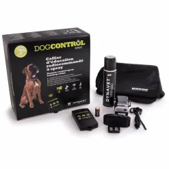 Dynavet / Effitek / Aboistop DYNAVET / EFFITEK / ABOISTOP - Collier éducateur anti-aboiement à spray pour chiens avec une télécommande multifonctions Sale