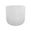 EDA Cache-Pots Et Bacs D'Intérieur|Pots Et Jardinières | - Pot Graphit’Up rond en polypropylène blanc - D.38,5 cm