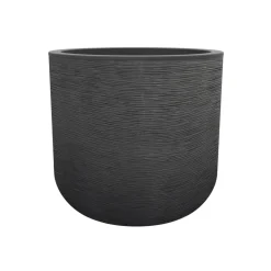 EDA Cache-Pots Et Bacs D'Intérieur|Pots Et Jardinières | - Pot Graphit’Up rond en polypropylène gris - D.38,5 cm
