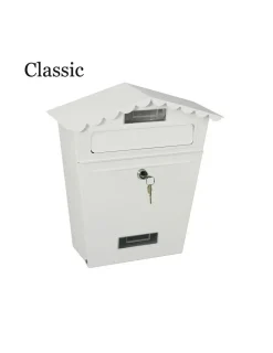 Edm Objets De Décoration | - Boîte aux lettres modèle classique blanche