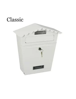 Edm Objets De Décoration | - Boîte aux lettres modèle classique blanche