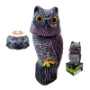 Edm Anti-Nuisibles | - Chouette a tete rotative repulsifs oiseau ø19x40cm