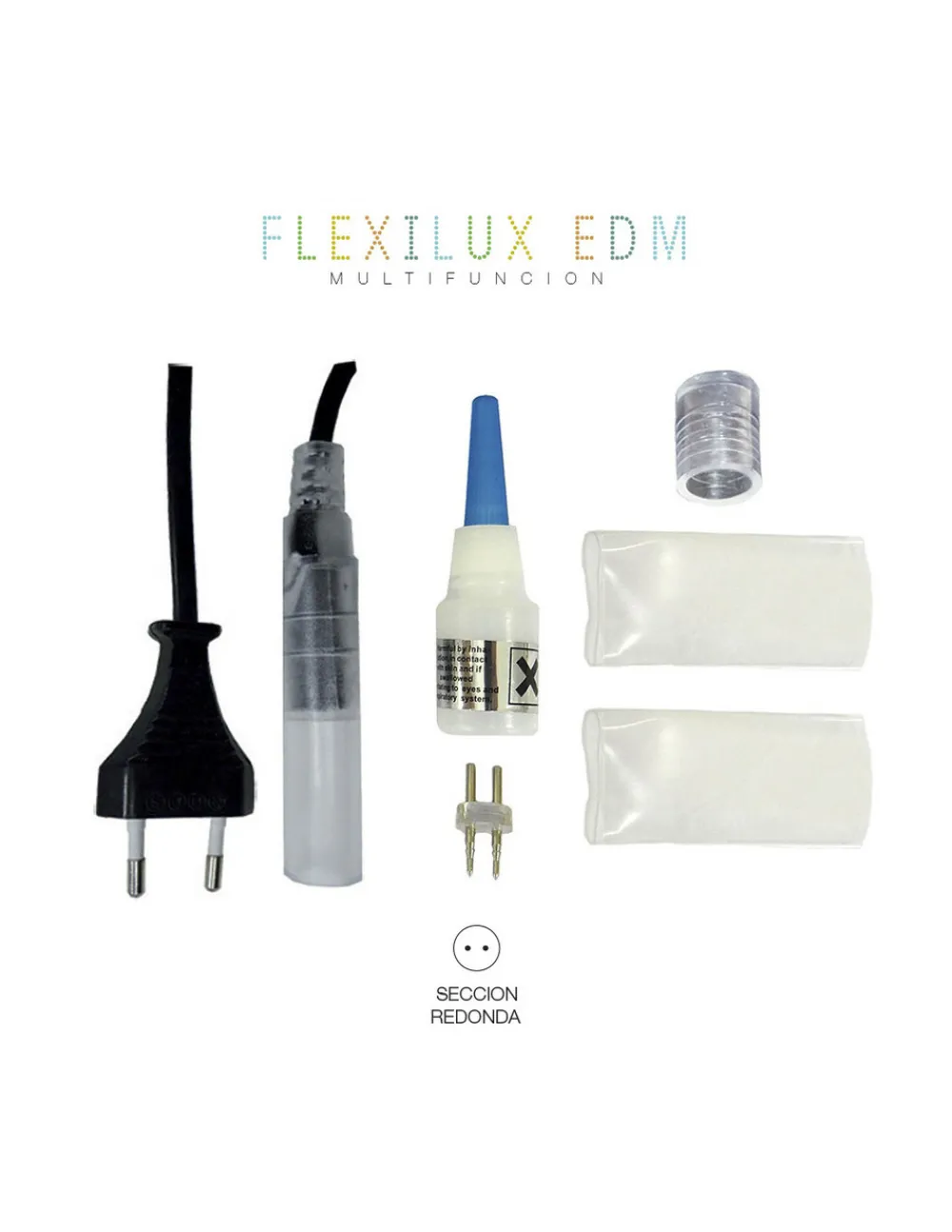 Edm - Connecteur - alimentation tube flexilux 2 voies Outlet