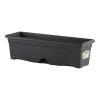 Edm - Jardinière intégrée soucoupe 50x20cm anthracite Best