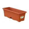 Edm Pots Et Jardinières | - Jardinière plaque intégrée 50x20cm terre cuite