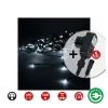 Edm - Rideau avec programmeur easy-connect 2x1m 10 bandes 100 leds blanc froid Clearance