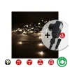 Edm - Rideau avec programmeur easy-connect 2x1m 10 bandes 100 leds blanc chaleureux Discount