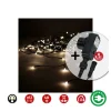 Edm - Rideau icicle avec programmeur easy-connect 2x0,5m 12 bandes 40leds blanc chaleureux New