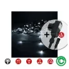 Edm - Rideau icicle avec programmeur easy-connect 2x0,5m 12 bandes 40 leds blanc froid Discount