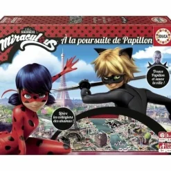 Educa Enfants | - Jeu de société ladybug de miraculous : a la poursuite de papillon