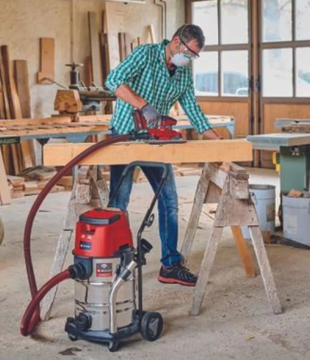 Einhell Broyeurs, Nettoyeurs Et Souffleurs | - Aspirateur eaux et poussières sans fil tp-vc 36/30 s - sans batterie ni chargeur