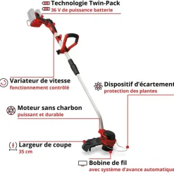 Einhell - Coupe bordure sans fil gp-ct 36/35 li bl-solo Clearance