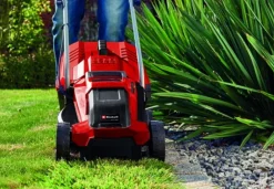 Einhell Tondeuses | - Tondeuse à gazon sans fil ge-cm 18/32 - pelouses jusqu'à 180 m² - 3 niveaux
