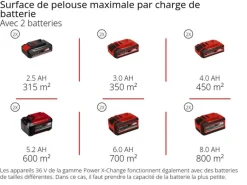 Einhell - Tondeuse à gazon sans fil gp-cm 36/52 s li bl (4x5,2ah) Discount