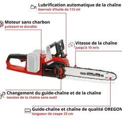 Einhell Taille-Haies, Tronçonneuses Et Élagueuses | - Tronçonneuse sans fil ge-lc 36/35 li - solo - power x-change
