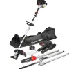Elem Garden Technic Coupe-Bordures Et Débroussailleuses | - Outil multifonctions 4 en 1(débroussailleuse - taille haies - élagueuse) - 52cc
