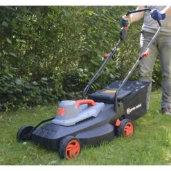 Elem Technic - Tondeuse a gazon électrique - - 40cm - 1800w - bac de ramassage 40l