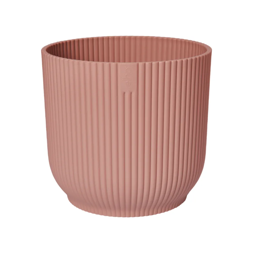 Elho - Cache-pot "Vibes fold", coloris rose poudré - D.22cm Hot