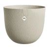 Elho Cache-Pots Et Bacs D'Intérieur|Pots Et Jardinières | - Pot Sereh rond, coloris beige champignon - D.47xH.40,1cm