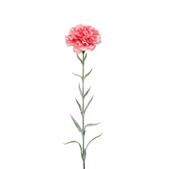 Emerald - Fleur artificielle, tige d'œillet - H.67cm Hot