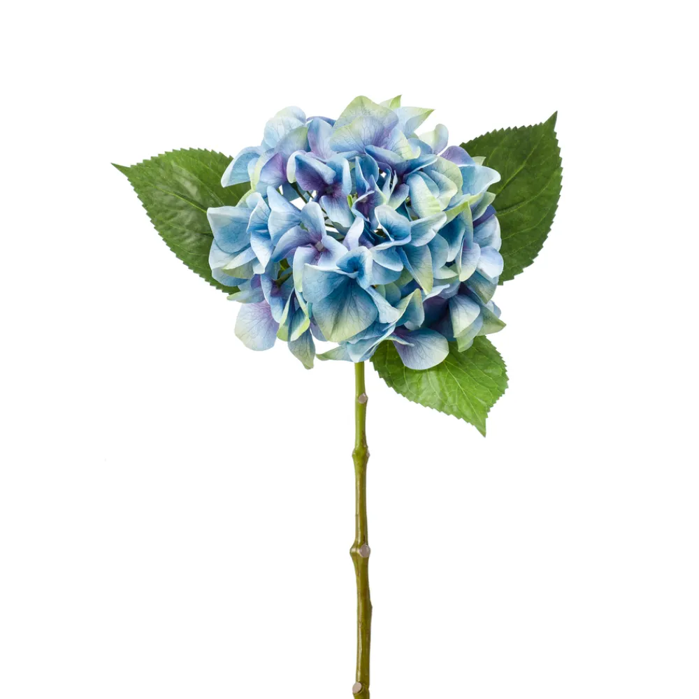 Emerald - Fleur artificielle, tige d'hydrangea - H.47cm Hot