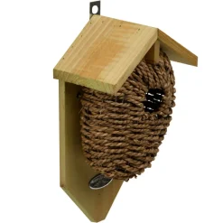 Esschert Design Cages, Volières Et Accessoires | - Nichoir en jonc de mer, ø du trou 35mm. Pour oiseaux troglodyte.
