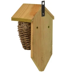 Esschert Design Cages, Volières Et Accessoires | - Nichoir en jonc de mer, ø du trou 35mm. Pour oiseaux troglodyte.
