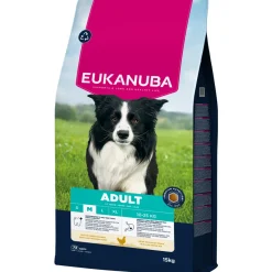 Eukanuba - Croquettes au poulet, pour chien adulte de taille moyenne - 15kg Discount