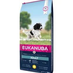 Eukanuba - Croquettes au poulet, pour chien adulte de taille moyenne - 15kg Discount
