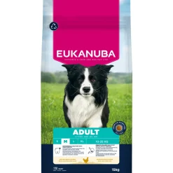 Eukanuba - Croquettes au poulet, pour chien adulte de taille moyenne - 15kg Discount