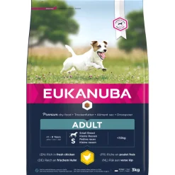 Eukanuba - Croquettes au poulet, pour petit chien adulte - 3kg New