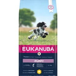 Eukanuba Alimentation Et Friandises | - Croquettes au poulet, pour chiot de taille moyenne - 12kg
