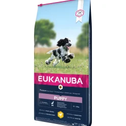 Eukanuba Alimentation Et Friandises | - Croquettes au poulet, pour chiot de taille moyenne - 12kg