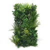 Exelgreen Plantes Artificielles | - Mur végétal artificiel premium city 3 - 15 plantes - 1m x 1m