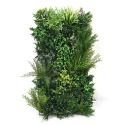 Exelgreen Plantes Artificielles | - Mur végétal artificiel premium city 3 - 15 plantes - 1m x 1m